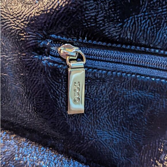 Hobo International Black Patent Leather Should Bag with Gold Hardware - Picture 6 of 8